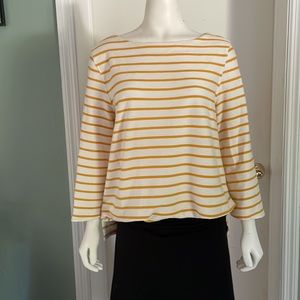 Textured bell sleeve blouse